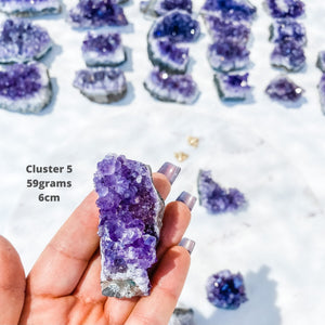 amethyst crystal cluster raw stone 5cm gemrox australia