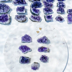 amethyst crystal cluster raw stone 5cm gemrox australia