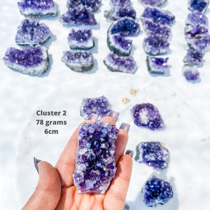 amethyst crystal cluster raw stone 6 cm gemrox australia