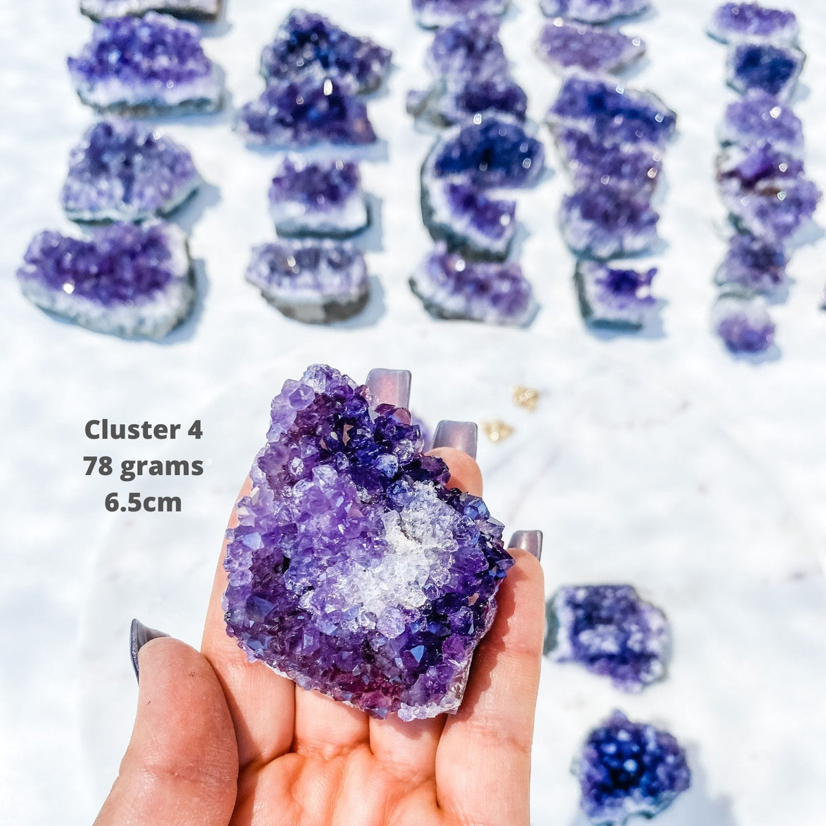 amethyst crystal cluster raw stone 6 cm gemrox australia