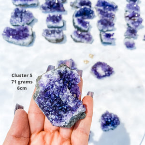 amethyst crystal cluster raw stone 6 cm gemrox australia