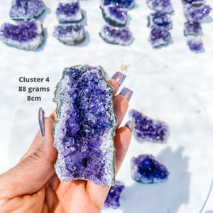 amethyst crystal cluster raw stone 8cm gemrox australia