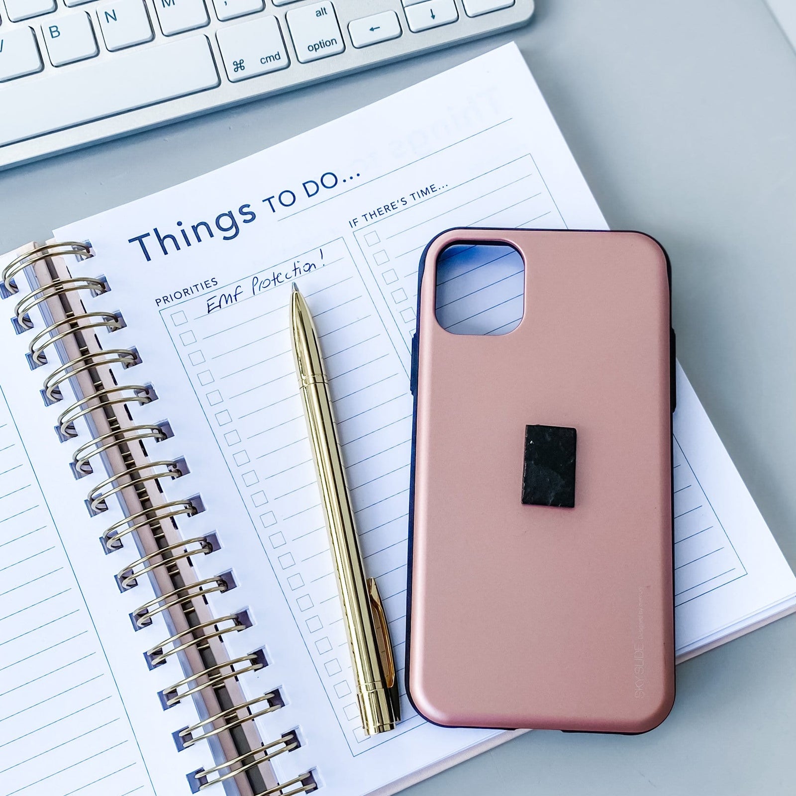 S976 Shungite EMF protection mobile cell phone rectangular plate 1