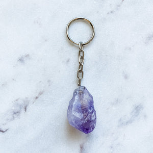 Amethyst Crystal Keyring