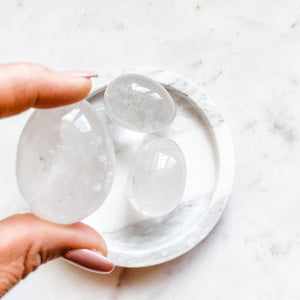 clear quartz crystal healing egg australia