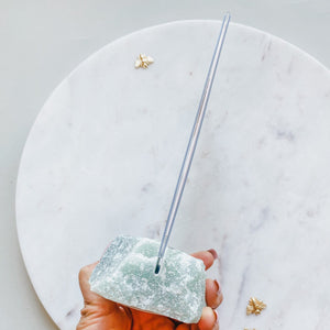 Green Quartz Crystal Photo Stand/ Holder