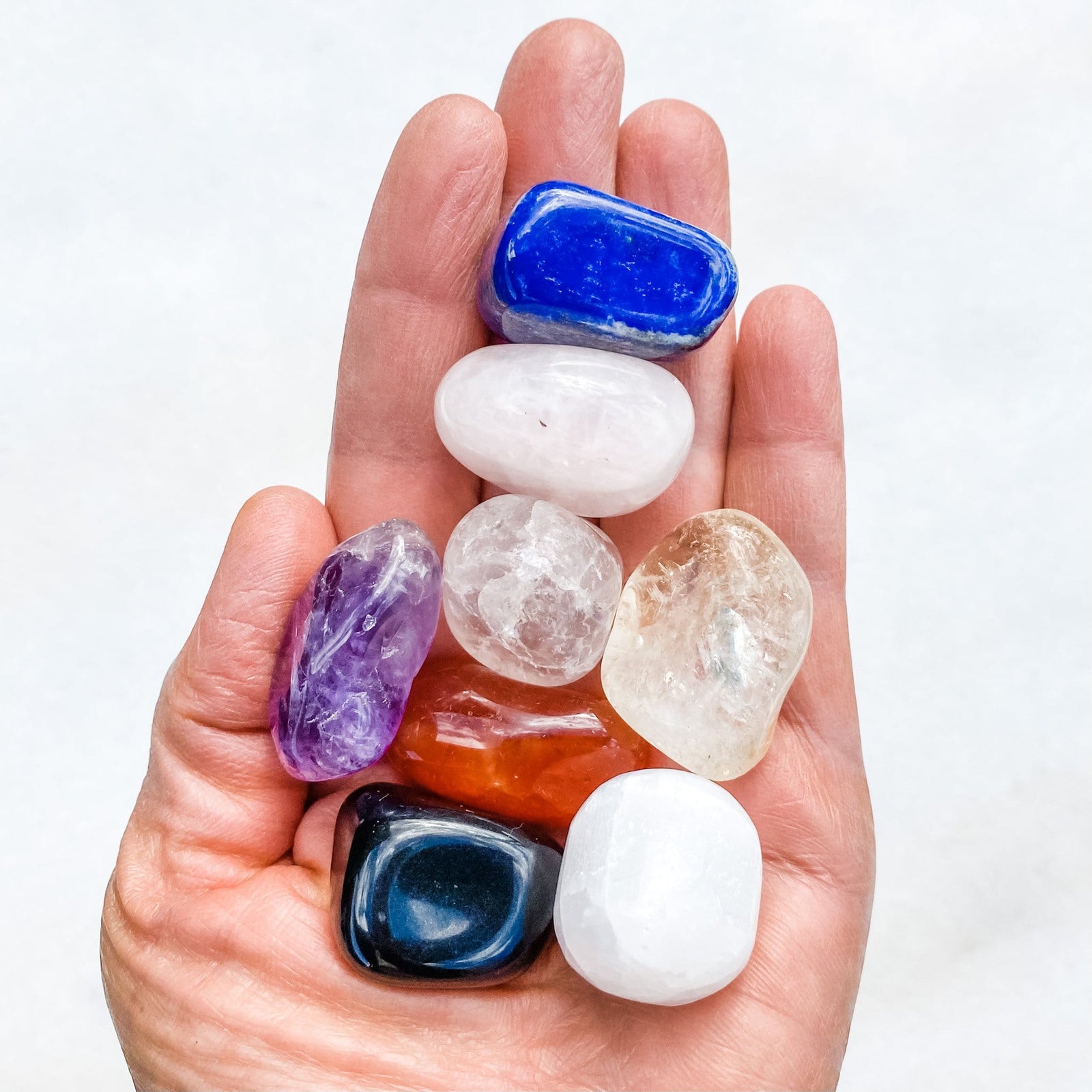 Chakra Kit tumbled stones australia 7 stones gift boxed