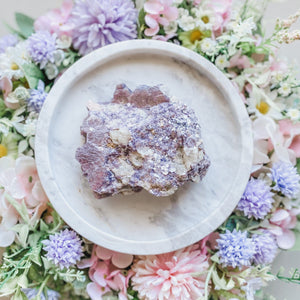 lepidolite in matrix crystal freeform stone