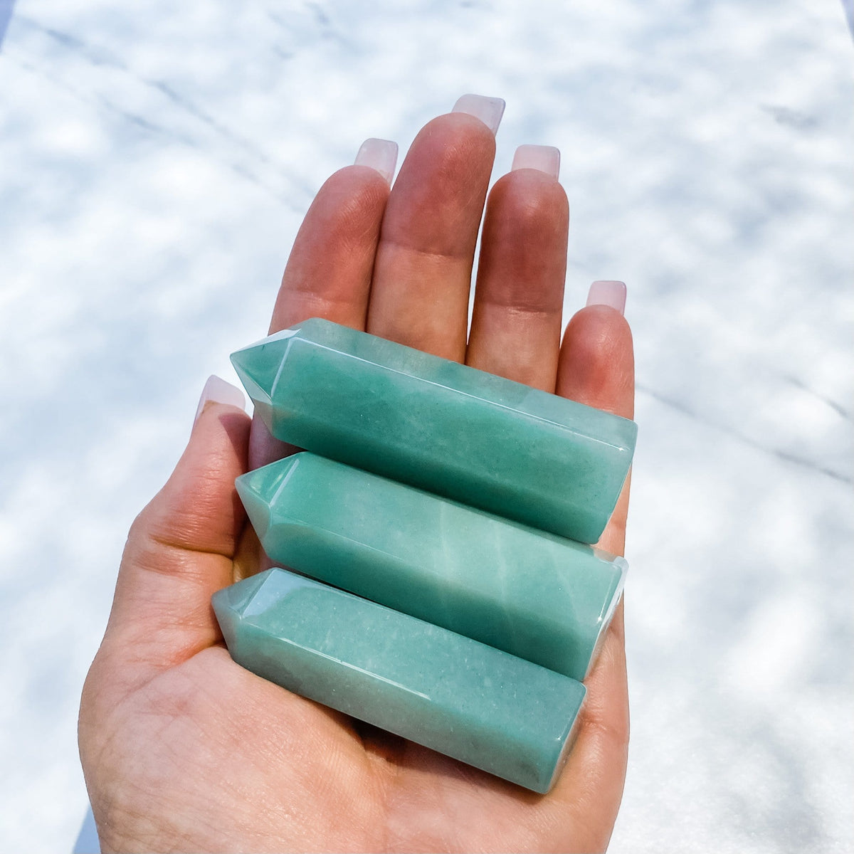 s1001 green aventurine crystal tower generator point 6cm crystals australia gemrox 1