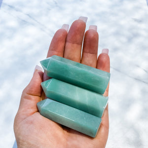 s1001 green aventurine crystal tower generator point 6cm crystals australia gemrox 1