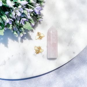 s1002 rose quartz tower generator point 6cm crystals australia gemrox 1