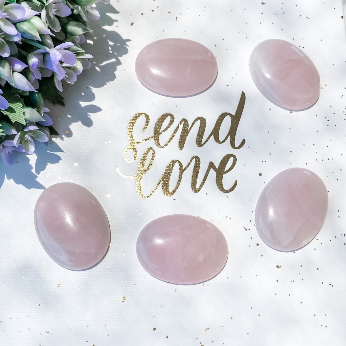 s1004 rose quartz flat palmstone palm stone worry stone meditation stone crystals australia gemrox 1
