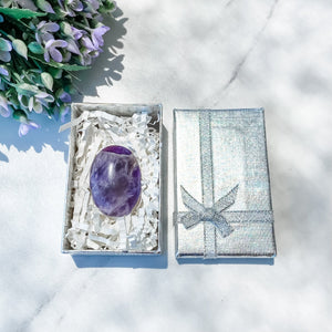 s1005 amethyst crystal palmstone palm stone worry stone crystals australia gemrox 1