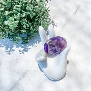 s1005 amethyst crystal palmstone palm stone worry stone crystals australia gemrox 1