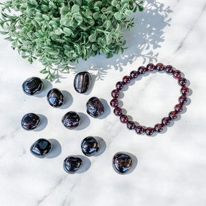 garnet crystal stone beaded stretch healing chakra stretch bracelet australia gemrox