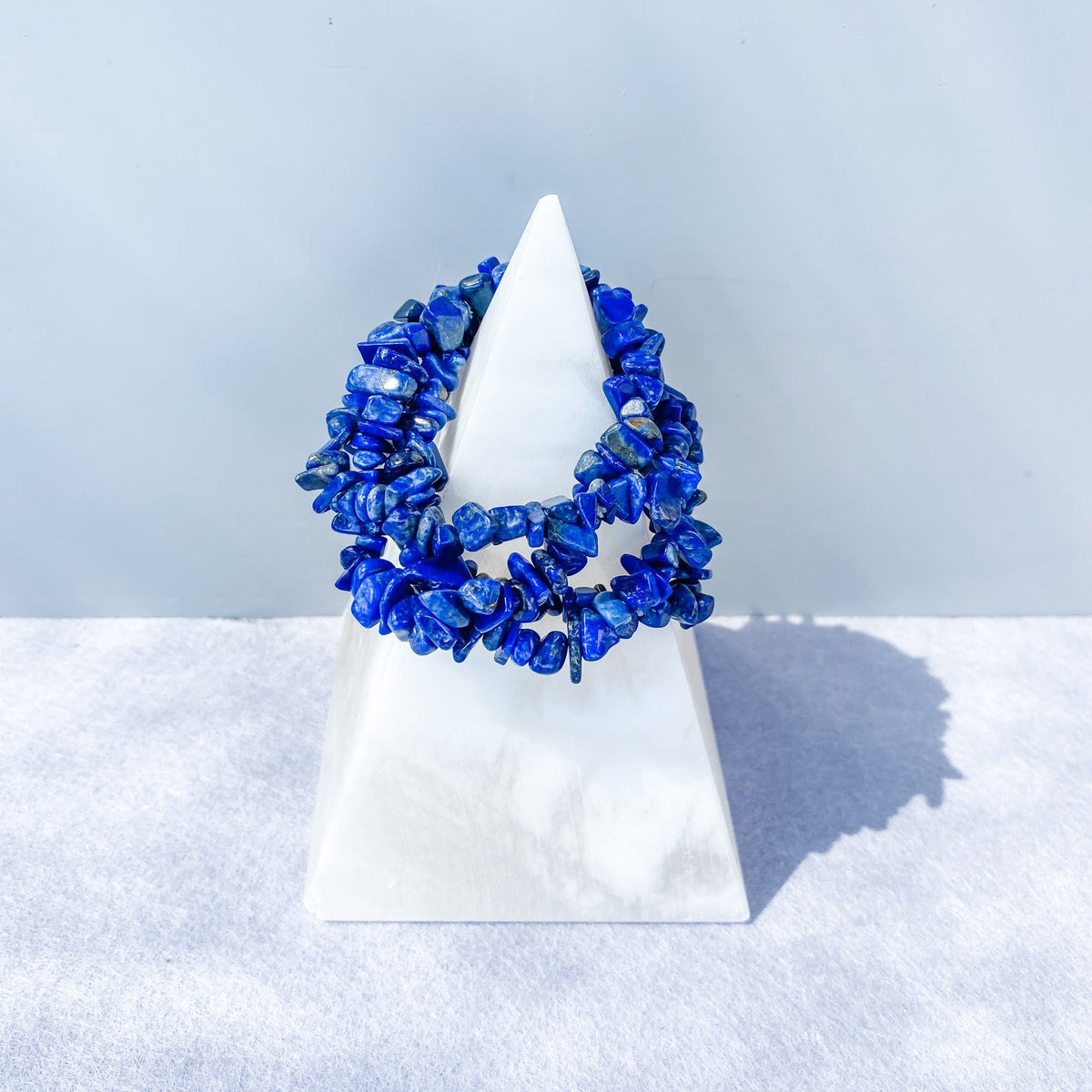 lapis lazuli crystal chip healing stretch chakra bracelet australia gemrox sydney