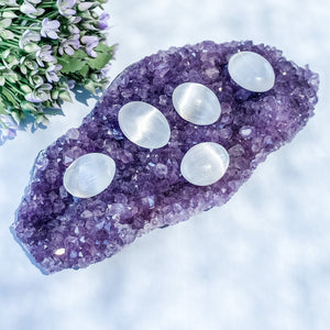 s1031 selenite crystal palm stone palmstone 3.5cm small crystals australia gemrox 1