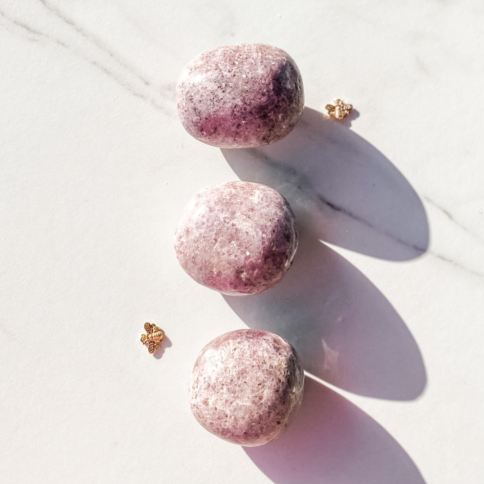 lepidolite crystal palmstone palm stone worry stone meditation stone crystals australia gemrox