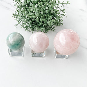 s1042 glass crystal sphere stand 3.5cm 4cm or 5cm spheres.crystals australia gemrox sydney 1