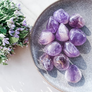 s1057 amethyst crystal tumbled stones tumble large 4cm crystals australia gemrox sydney 1