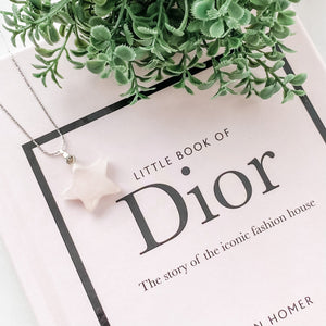 s1075 rose quartz crystal stone moon crescent necklace star necklace apple shaped necklace pendant australia gemrox sydney 1