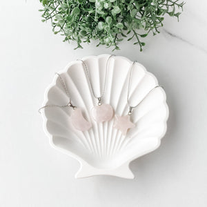 s1075 rose quartz crystal stone moon crescent necklace star necklace apple shaped necklace pendant australia gemrox sydney 1