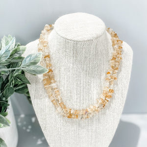 s1144 citrine crystal chip strand necklace prosperity wealth and abundance necklace.Crystal chips australia gemrox sydney 1