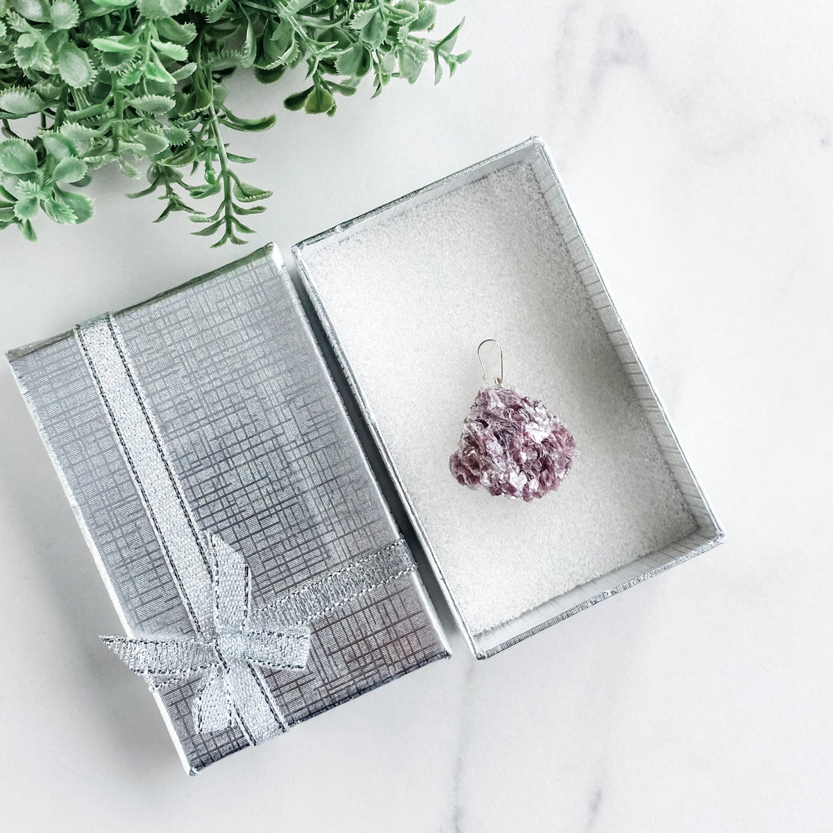 s1158 Lepidolite raw stone crystal pendant necklace australia.Pink purple lepidolite raw stone pendant silver necklace australia.crystals australia.gemrox sydney 1