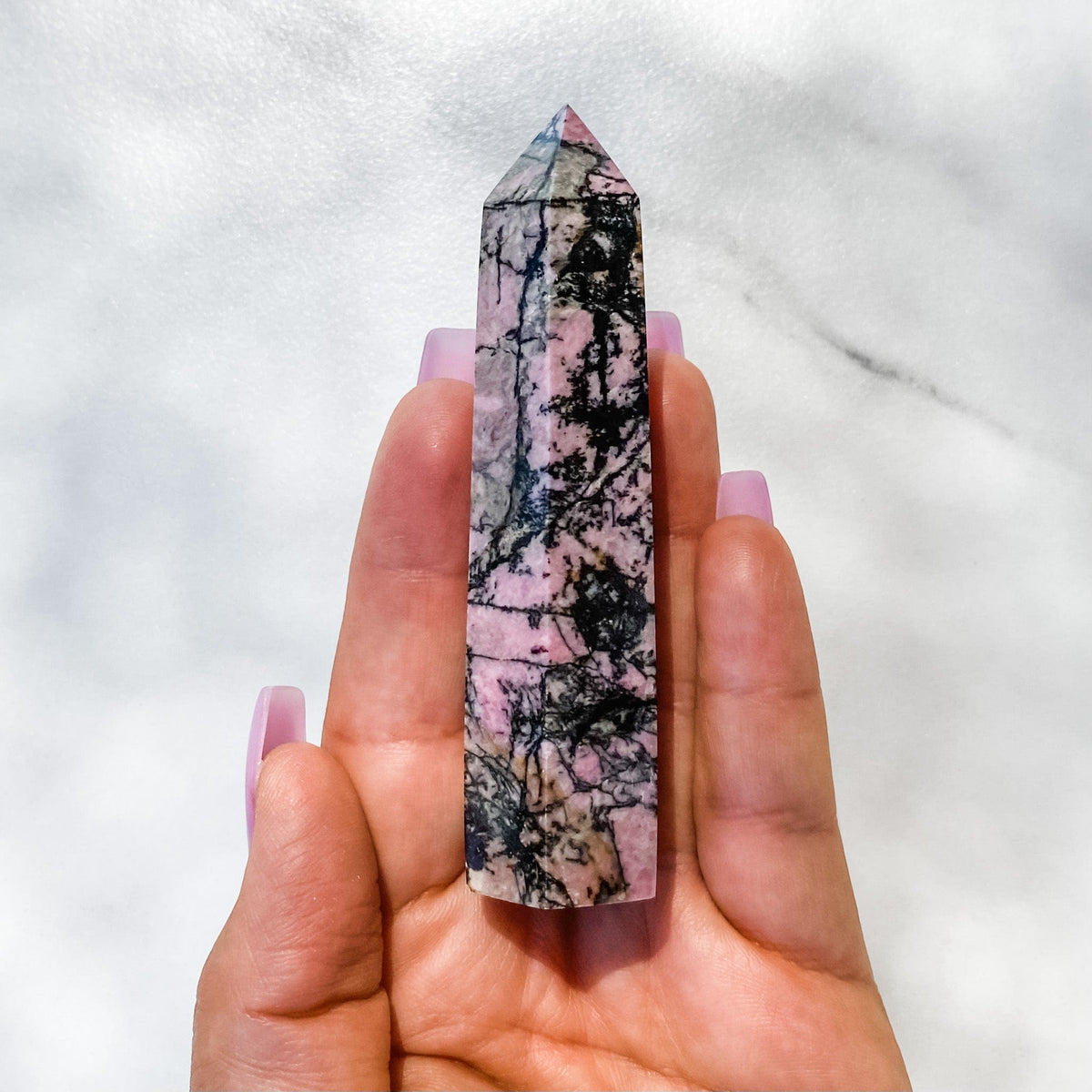 s1171 rhodonite crystal tower generator point australia.natural rhodonite tower australia.crystals australia.gemrox sydney 1