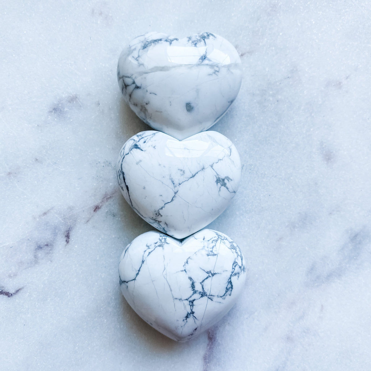 white howlite crystal stone healing heart meditation stone australia