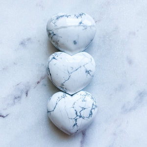 white howlite crystal stone healing heart meditation stone australia
