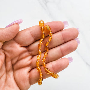 s1181 natural baltic amber teething necklace baby toddler australia.Natural teething toys amber necklace beads australia.Crystals australia.gemrox sydney 1