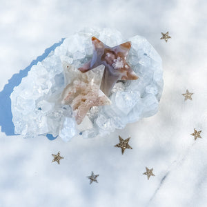 s1184 flower agate crystal star shaped stones australia.flower agate stars crystal stone australia.crystals australia.gemrox sydney 1