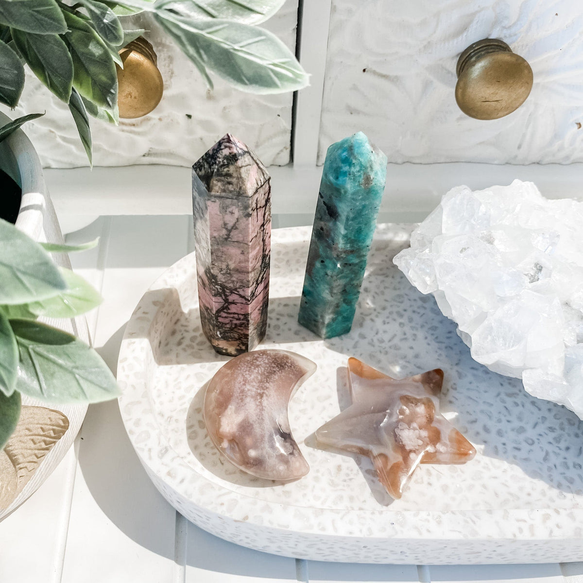 s1184 flower agate crystal star shaped stones australia.flower agate stars crystal stone australia.crystals australia.gemrox sydney 1