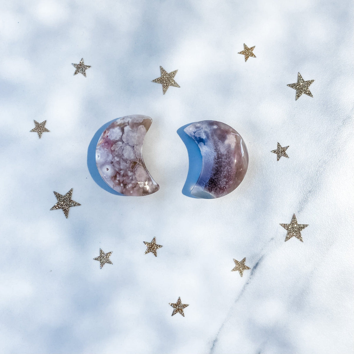 s1185 flower agate crystal moon crescent shaped stones australia.flower agate moon stone australia.crystals australia.gemrox sydney 1