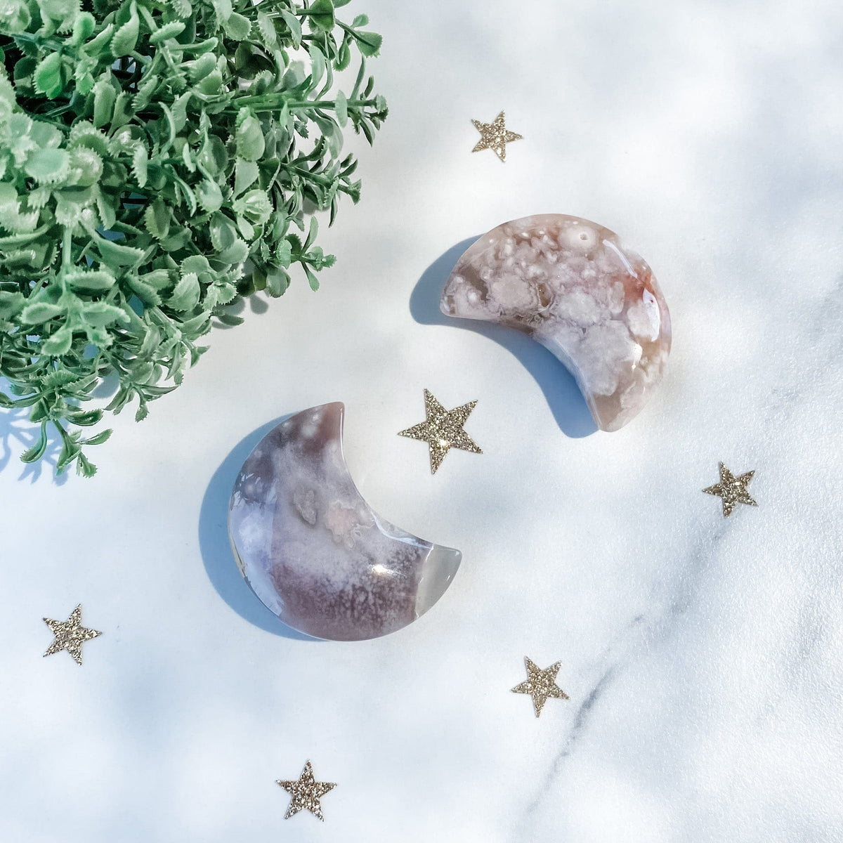 s1185 flower agate crystal moon crescent shaped stones australia.flower agate moon stone australia.crystals australia.gemrox sydney 1