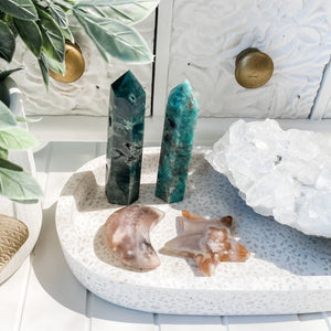 s1185 flower agate crystal moon crescent shaped stones australia.flower agate moon stone australia.crystals australia.gemrox sydney 1