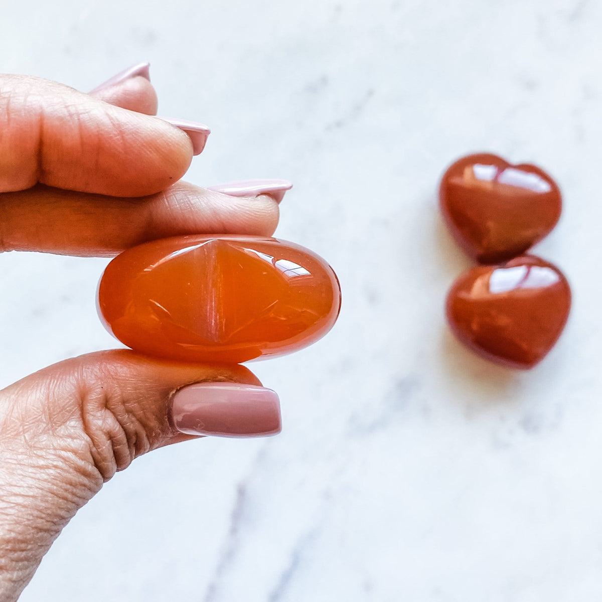 carnelian crystal healing heart stone