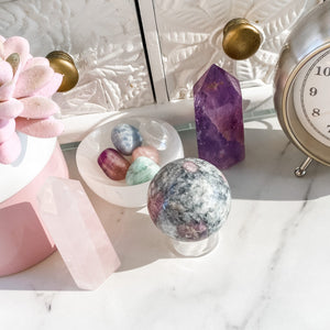 s1220 pink tourmaline in quartz crystal stone ball sphere 5cm australia.pink tourmaline crystal sphere australia.crystal spheres australia.gemrox sydney 1