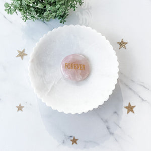 s1231 rose quartz engraved palm stone palmstone forever australia.rose quartz engraved word palm stone australia.crystals ausrtralia gemrox sydney 1