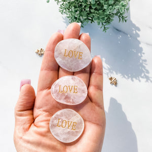 s1232 rose quartz crystal engraved love palm stone australia.rose quartz gold engraved love stone australia.crystals australia gemrox sydney 1