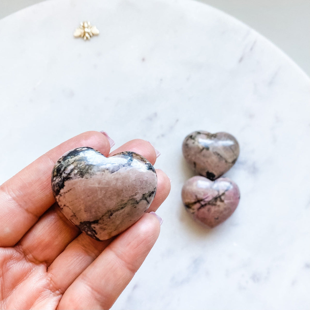 rhodonite crystal healing stone heart australia