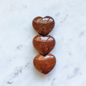 goldstone crystal healing heart gift australia