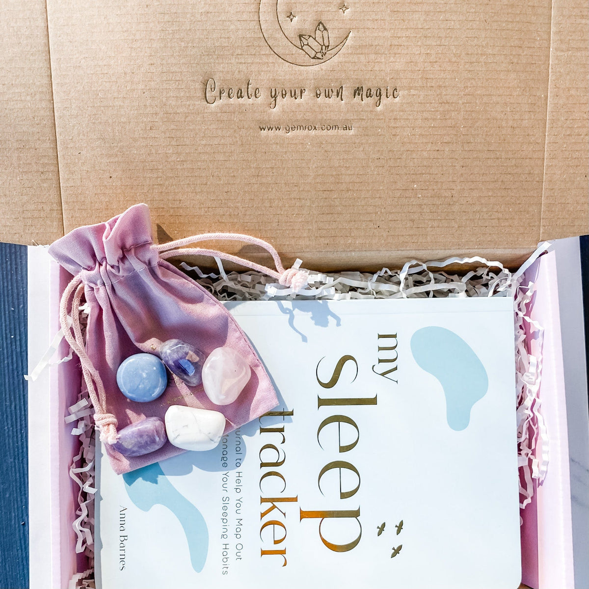 Crystals and Sleep Tracker Journal Set