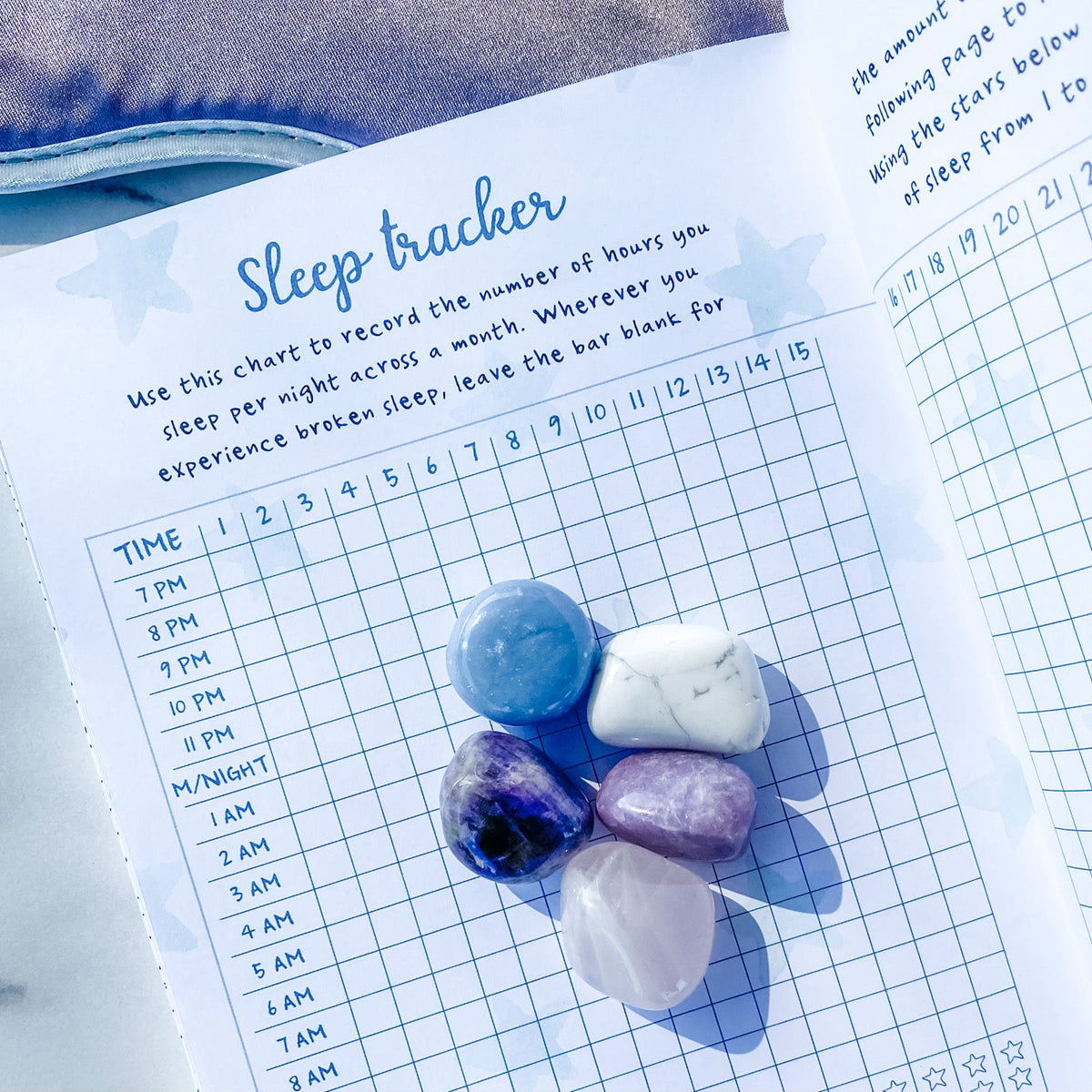 Crystals and Sleep Tracker Journal Set