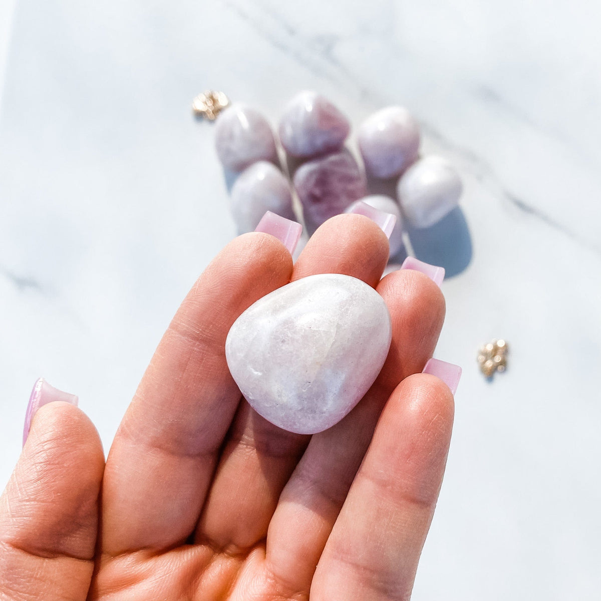 s1254 kunzite crystal tumbled stones australia.pink and lilac natural kunzite stone australia.crystals australia gemrox sydney 1