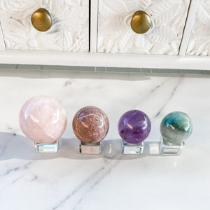 Glass Sphere Display Stand Small-2.3cm