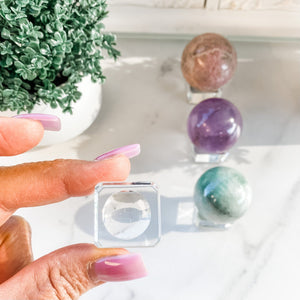 Glass Sphere Display Stand Small-2.3cm