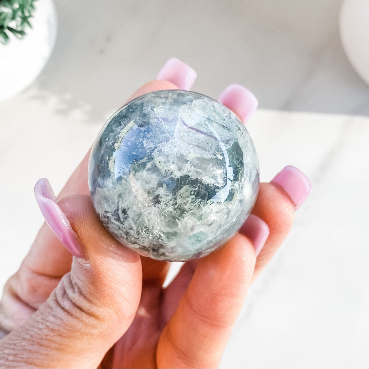 s1280 rainbow fluorite crystal ball sphere australia.fluorite crystal sphere 4cm australia. rainbow fluorite sphere 4cm austalia.crystals australia.gemrox sydney 1