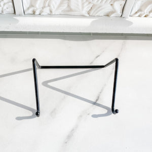 s1290 black iron metal crystal mineral specimen stand holder australia.crystal stand holder australia.Crystal and cluster stand australia.gemrox sydney 1